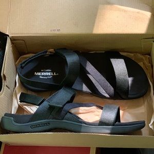 Black Merrell sandals